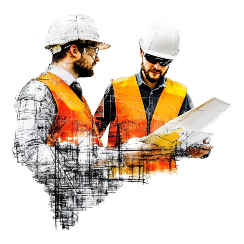trabajador-de-construcción-y-png-en-el-sitio-con-herramientas-arquitectura-sobre-fondo-transparente-381640529